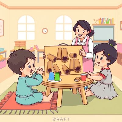 Ilustracja zajęć: maluchy majsterkują