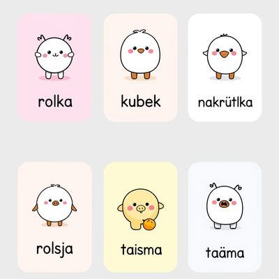 Karty z nazwami (etykiety do nazywania)