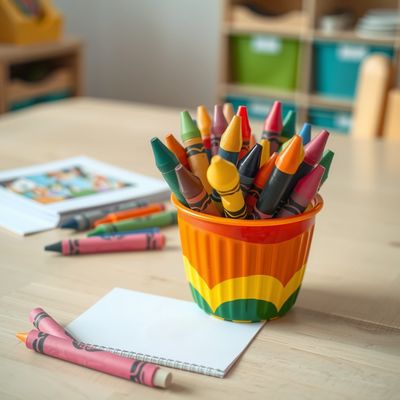 Zestaw kredek w kubeczku