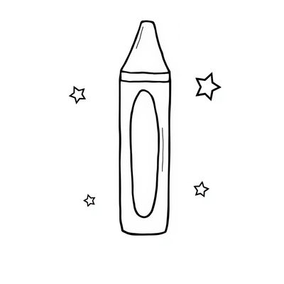 Kolorowanka: Wielka kredka do pokolorowania