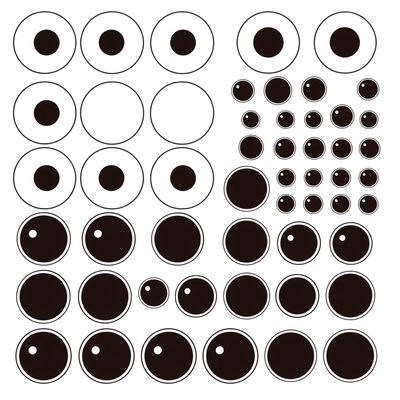 Szablon oczu i źrenic