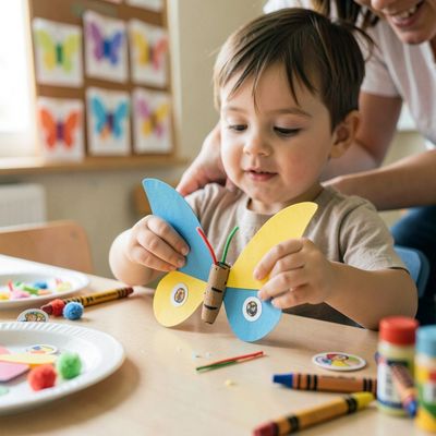 Dzień Motyli — plastyczne motylki