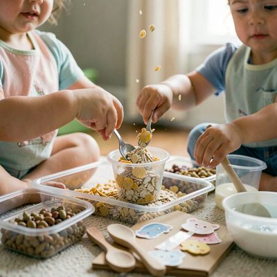 Dzień Płatków Śniadaniowych — zabawa sensoryczna