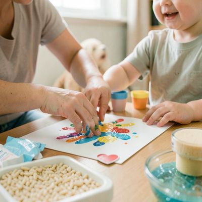 Małe dłonie dla Tatusia — sensoryczny Dzień Mężczyzn