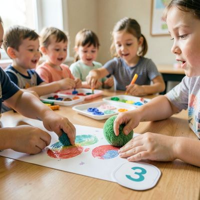 Dzień Matematyki — Plastyczne Plamy i Liczenie