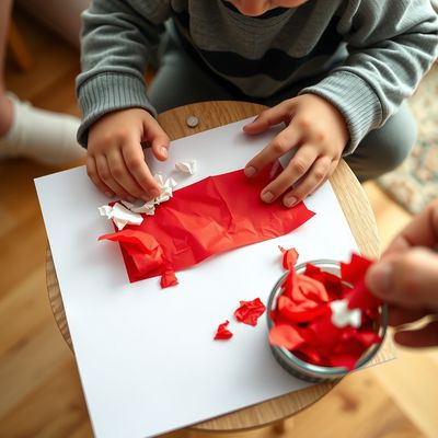 Mała flaga — biel i czerwień