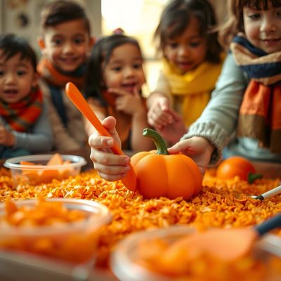 Sensoryczne Halloween dla maluszków