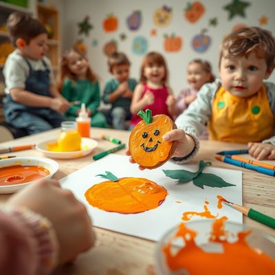 Mała dynia — malujemy i wyklejamy