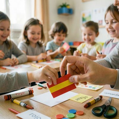 Dzień Języka Hiszpańskiego — Kolorowa Flaga Hiszpanii