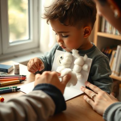 Kartka dla Dziadka — portret z włosami i brodą