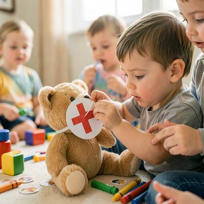 Światowy Dzień Czerwonego Krzyża — czerwone znaczki i zabawa w pomaganie