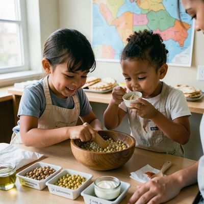 Międzynarodowy Dzień Hummusu — Mały kucharz poznaje nowe smaki