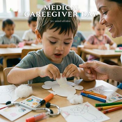 Dzień Opiekuna Medycznego — plastyczne zabawy
