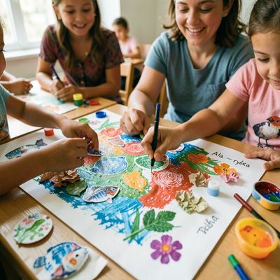 Tęczowy kolaż — Międzynarodowy Dzień Różnorodności Biologicznej