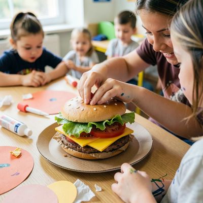 Mały Hamburger — plastyczna zabawa z okazji Światowego Dnia Hamburgera