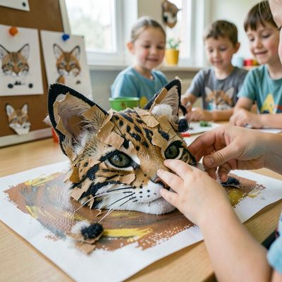 Międzynarodowy Dzień Rysia — kolaż „Rysio”
