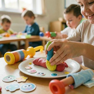 Dzień Parówkożercy — lepienie parówek z plasteliny