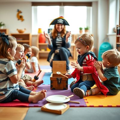 Dzień Piratów — rytmiczne zabawy muzyczno-ruchowe