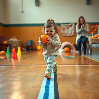 Święto Dyni — tor koordynacyjny i zabawy ruchowe