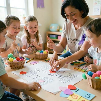 Matematyczne zabawy na Światowy Dzień Wcześniaka