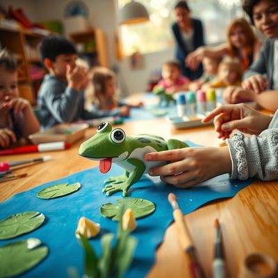 Dzień Żaby – praca plastyczna