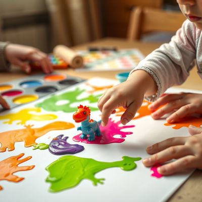 Dzień Dinozaura — malowanie i stemplowanie dla maluszków