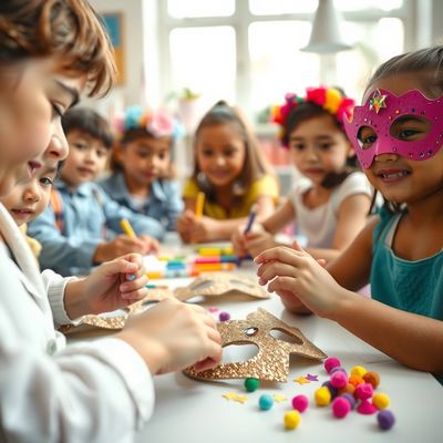 Karnawałowe maski konstrukcyjne