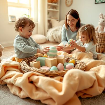 Wielkanocne gniazdko — konstrukcyjna zabawa z jajkami