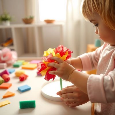 Mały kwiatek dla Mamy — sensoryczny Dzień Kobiet