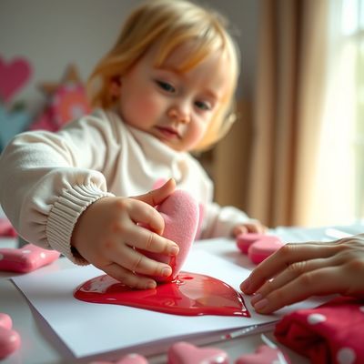 Małe serduszka — sensoryczne Walentynki