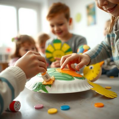 Dzień Żółwia — mały żółwik z papierowego talerzyka