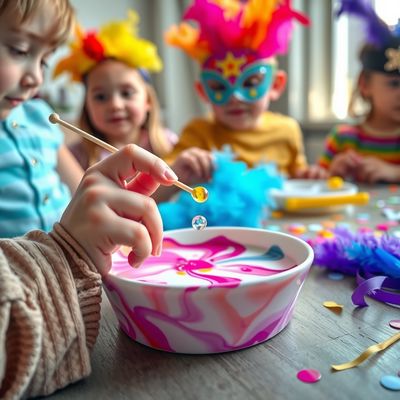 Karnawał kolorów — eksperymenty i maski