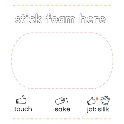 Szablon kartki do ozdabiania — duże miejsce na naklejkę