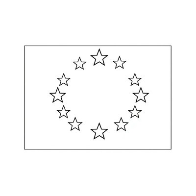Kolorowanka: flaga UE do pokolorowania