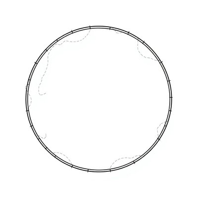 Szablon: Duże koło Ziemi (A3)