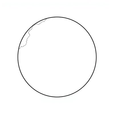 Szablon: Duże koło Ziemi (A3)