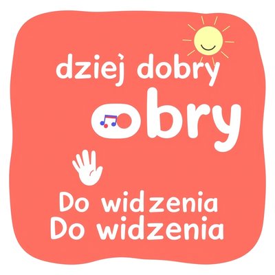 Plakat powitalny i pożegnalny (szablon)