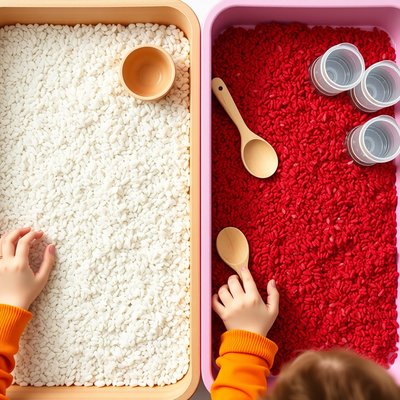 Zdjęcie inspiracyjne: tacki sensoryczne