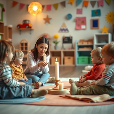 Zajęcia - nauczyciel pokazuje w kole
