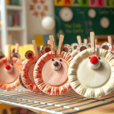 Zdjęcie gotowych misiów suszących się