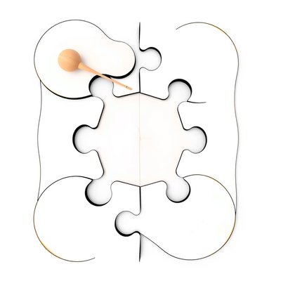 Wzory drewnianych puzzli z uchwytami (szablon do wycięcia)