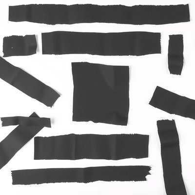 Obrazek: Fotorealistyczne paski czarnego papieru (tekstury)