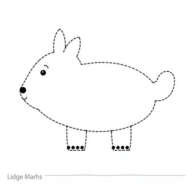 Szablon: elementy do wycięcia (owalna zebra)