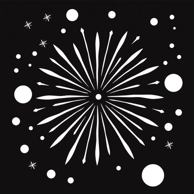 Kolorowanka: Fajerwerki dla maluchów