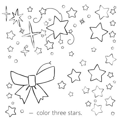Kolorowanka: Iskierki i konfetti