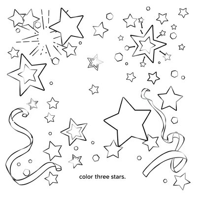 Kolorowanka: Iskierki i konfetti