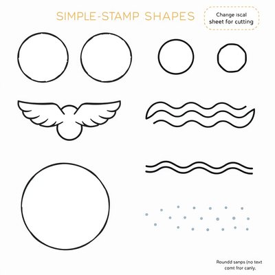 Arkusz stempelków i kształtów gąbkowych