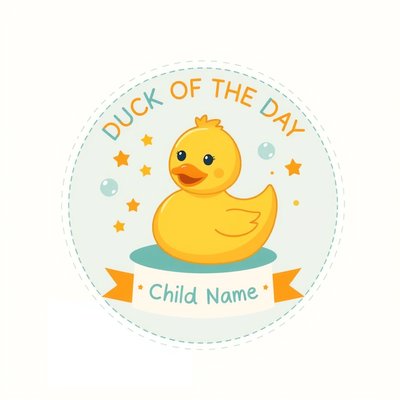Odznaki "Kaczuszka dnia" (naklejki)