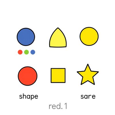 Karty kolorów i kształtów