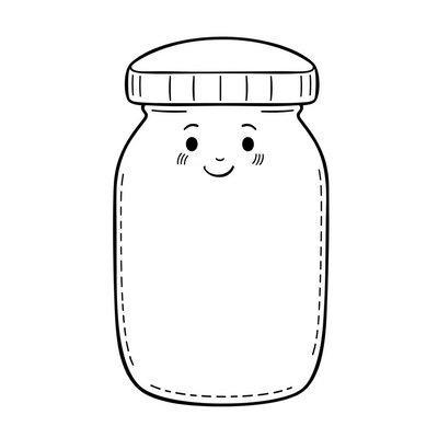Kolorowanka — słoiczek do malowania palcami